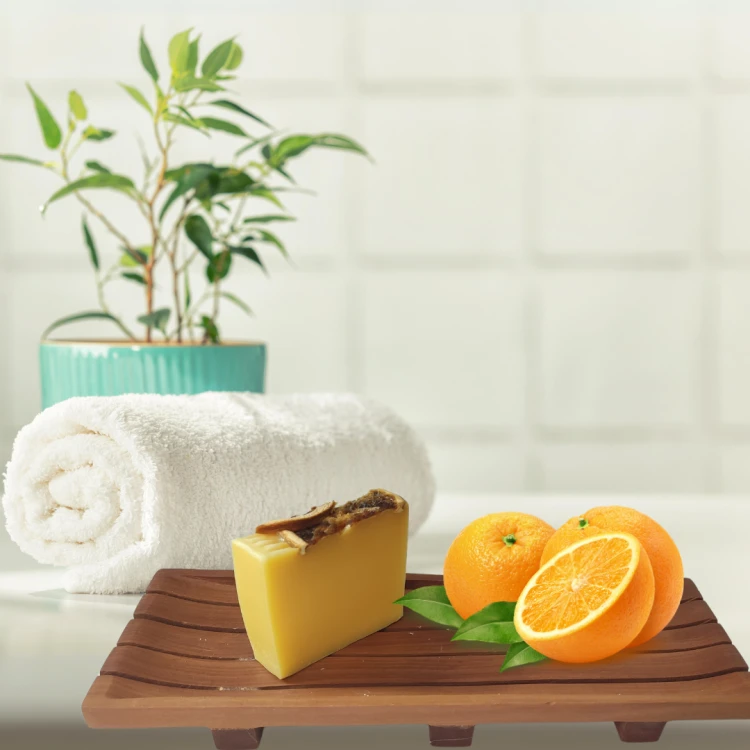 Naturalne mydło w kostce ręcznie robione - Kawałek słońca bez sls
