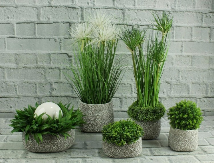 Ceramiczna osłonka do doniczek biała w kropki, doniczka do kwiatów